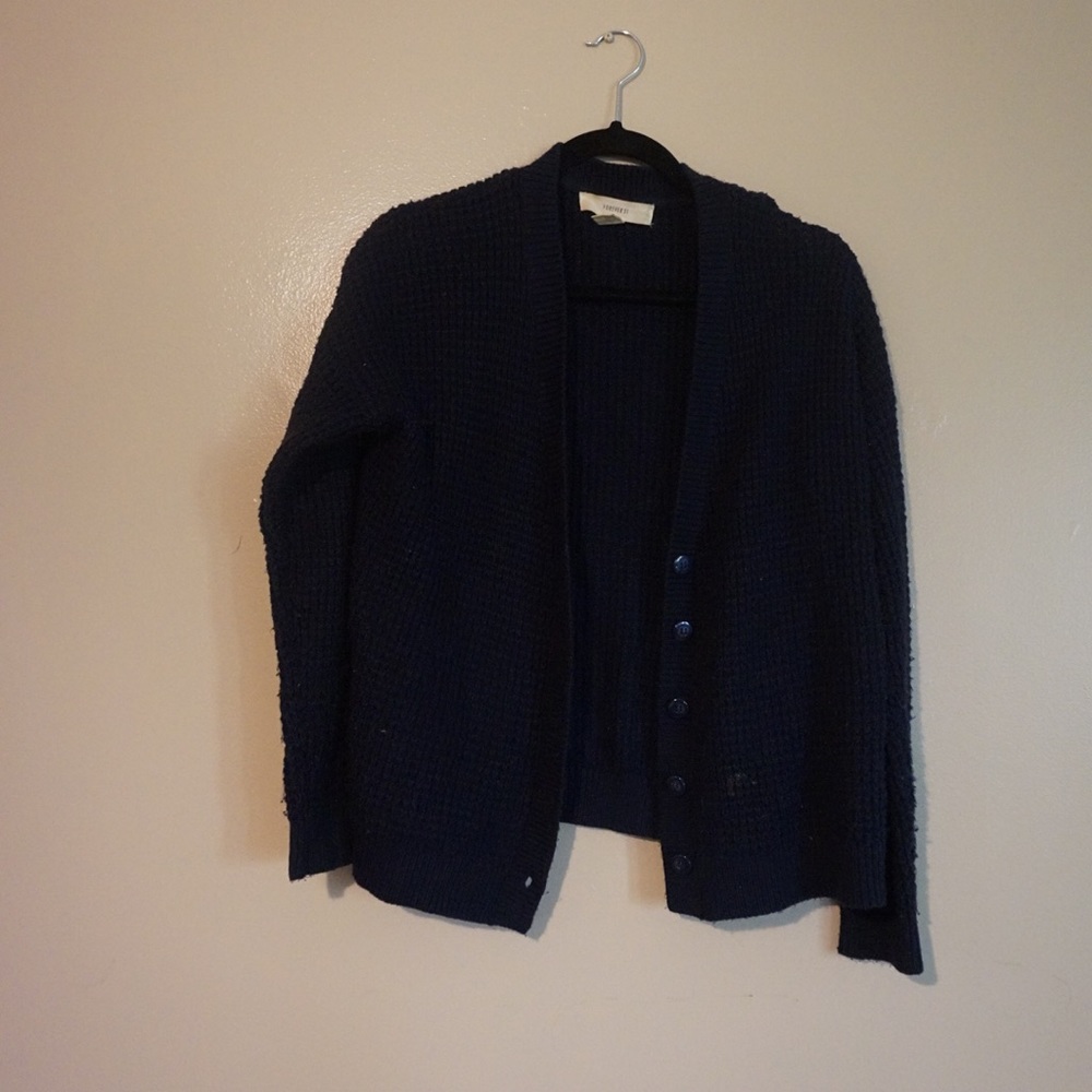 Navy cardigan